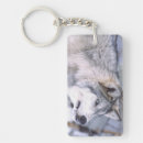 Search for blue wolf key rings Snow