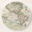 Search for old world map coasters Cartography