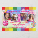 Search for candyland 1st birthday invitations Sweets