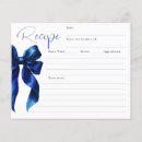 Search for blue recipe cards Recipe for the bride