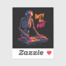 Search for night club stickers Skeleton