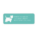 Search for west highland terrier return address labels Silhouette