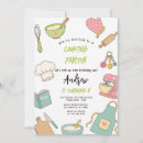 Search for bake shop invitations Little chef