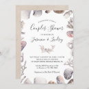 Search for beach shower wedding invitations Seashell