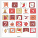 Search for large numbers stickers Advent calendar