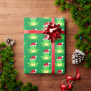 Search for frog christmas wrapping paper Pattern