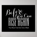 Search for strength and perseverance posters Never give up