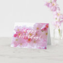 Search for pink cherry blossom birthday cards Elegant
