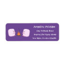 Search for marshmallow return address labels Kawaii