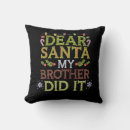 Search for dear santa cushions Merry christmas