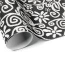 Search for black floral print wrapping paper Flower