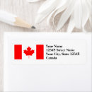 Search for canadian flag return address labels Canada