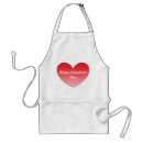 Search for valentines day aprons Red