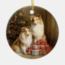 Search for rough collie christmas tree decorations Puppies