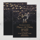 Search for black sweet 16 invitations Stars