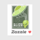 Search for alien space head stickers Science fiction