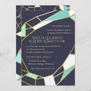 Search for gemstone wedding invitations Navy blue