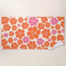 Search for orange beach towels Flowers