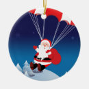 Search for parachute christmas tree decorations Santa