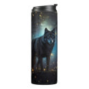 Search for black wolf drinkware Night