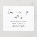 Search for day after brunch wedding invitations The morning after