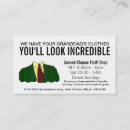 Search for thrift store business cards Second hand