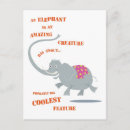 Search for elephant kid postcards Illustration