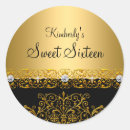 Search for damask stickers sweet 16