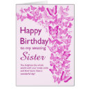 Search for butterfly for sister birthday cards Pink