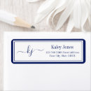 Search for script monogram return address labels Classic
