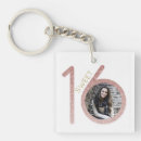 Search for 16th birthday party key rings Glitter
