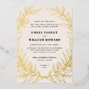 Search for gilded wedding invitations Sophisticated
