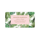Search for banana leaf return address labels Tropical