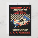 Search for race car baby shower invitations Vintage