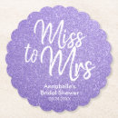 Search for violet coasters Bridal shower