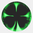Search for vintage st patricks day stickers Four leaf clover