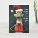 Search for alligator christmas cards Santa
