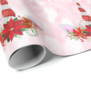 Search for unicorn holiday wrapping paper Red
