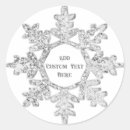 Search for silver snowflake stickers Glitter