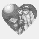 Search for skeleton bride and groom stickers Black and white