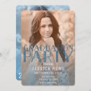Search for orange and blue graduation invitations College