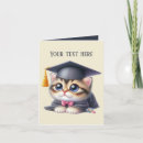 Search for cat graduate cards Cute