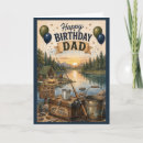 Search for man fishing birthday cards Father