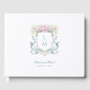 Search for monogrammed wedding guest books Bride