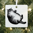 Search for funny cat christmas tree decorations Typography