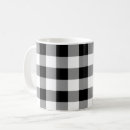 Search for black and white check mugs Rustic