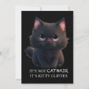 Search for cute kitty invitations Black cat