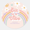 Search for 6th birthday stickers Rainbow