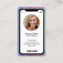 Search for iphone business cards Makeup artist