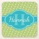 Search for green and white patterns coasters Stylish